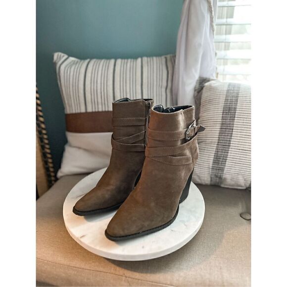 Qupid suede green boots - Picture 4 of 7